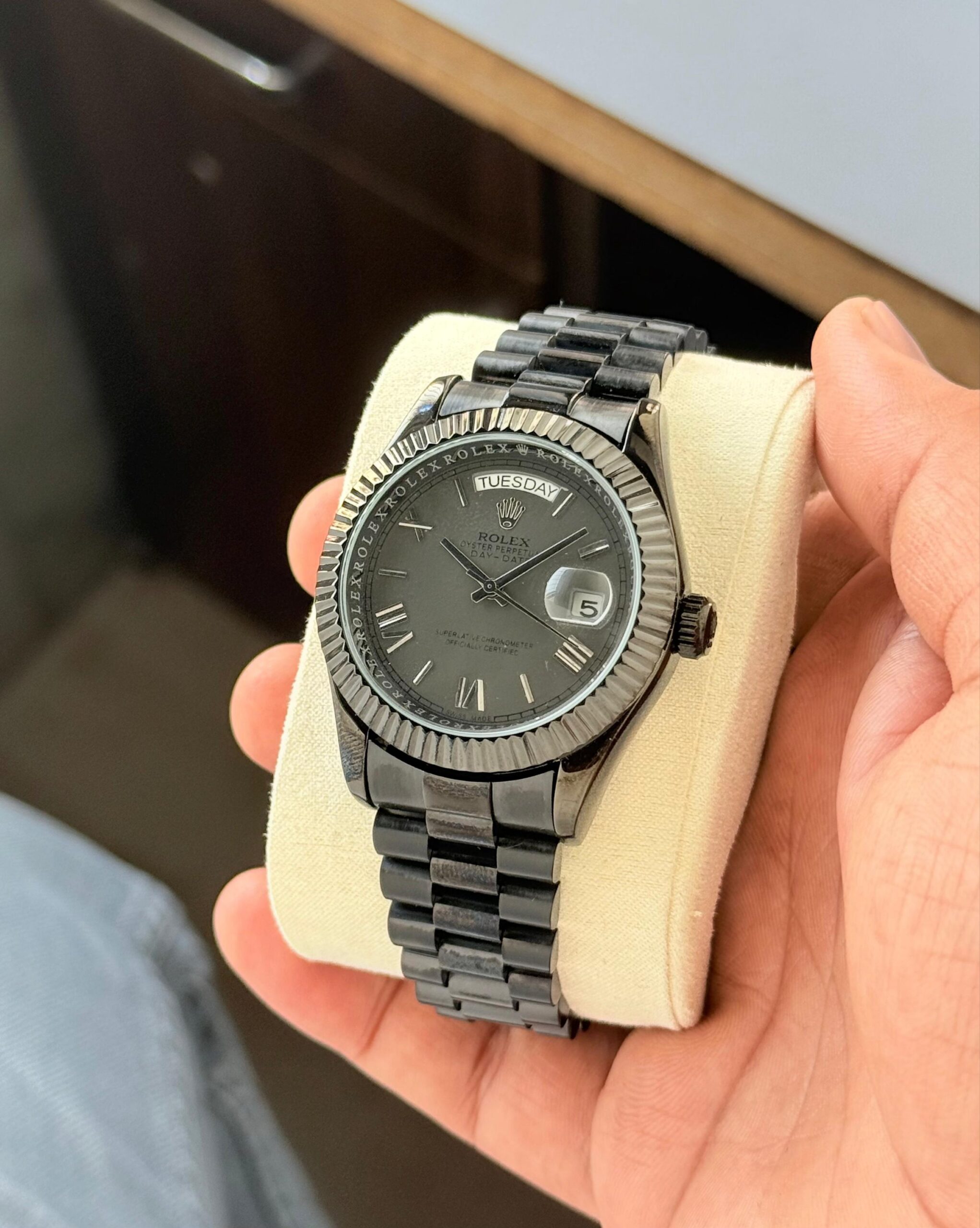 ROLEX-Day-Date All Black (Automatic) - Image 4