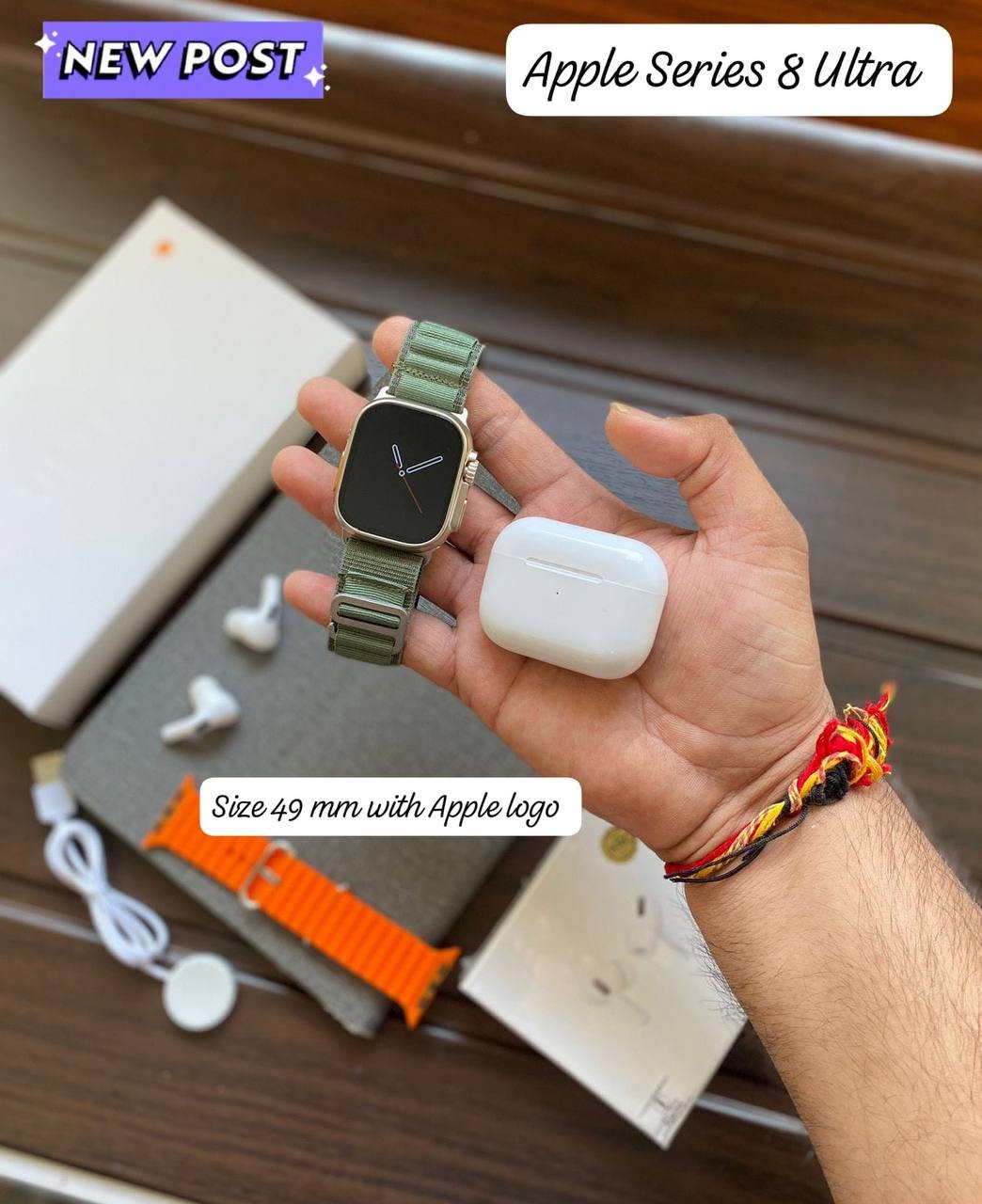 2 in 1 apple (combo) watch 11 & airpods 2 - Image 2