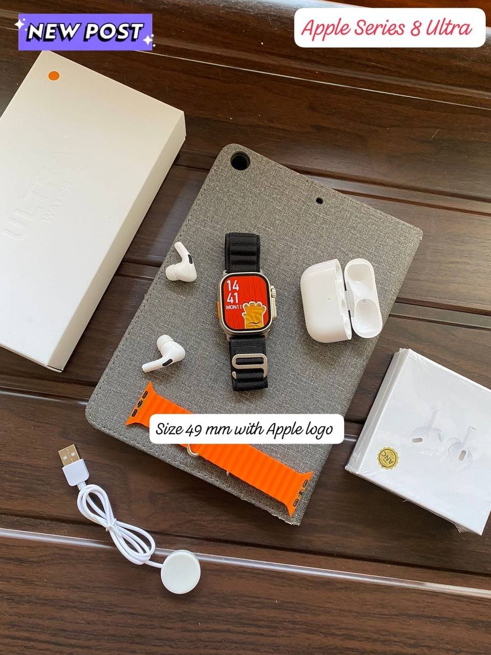 2 in 1 apple (combo) watch 11 & airpods 2 - Image 5