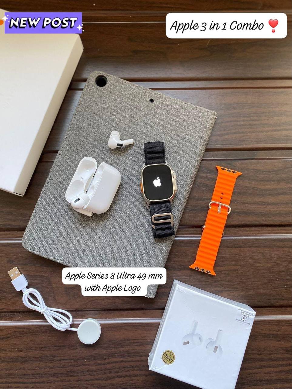 2 in 1 apple (combo) watch 11 & airpods 2 - Image 6
