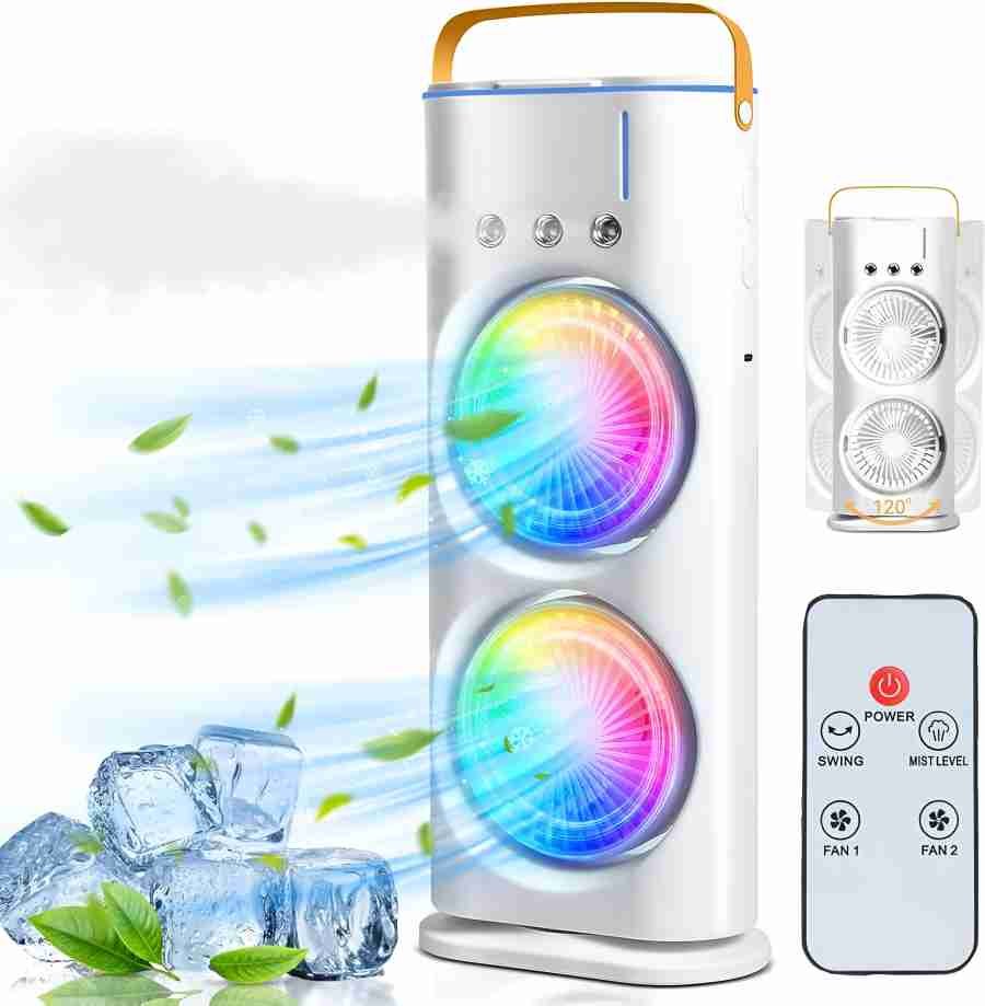 portable Doul Fan Rechargeable cooler - Image 2