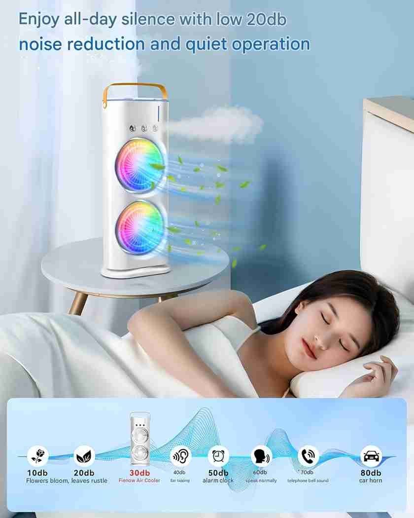 portable Doul Fan Rechargeable cooler - Image 5