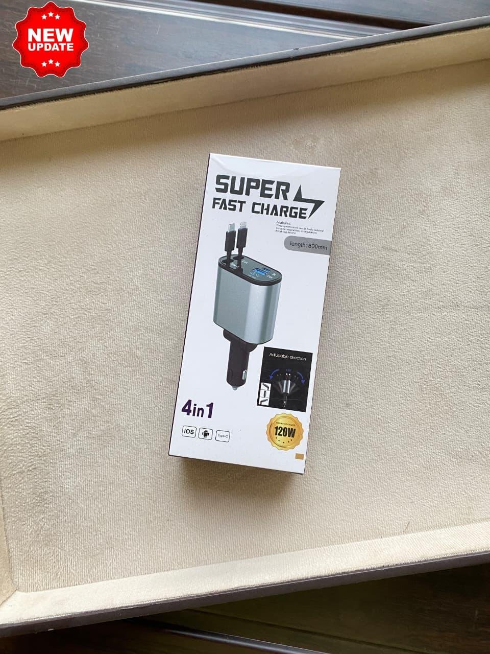 Super Fast 4 in 1 Car Doc
120 W Car charger - Image 4