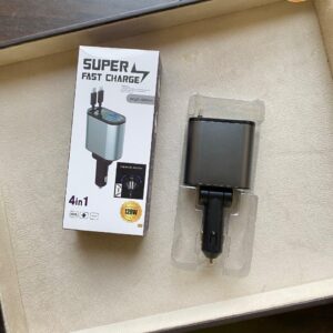 Super Fast 4 in 1 Car Doc
120 W Car charger