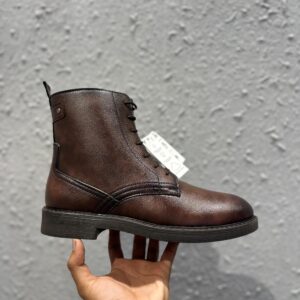 Alternative view of ZARA-TEXTURED ANKLE LENGTH BOOTS