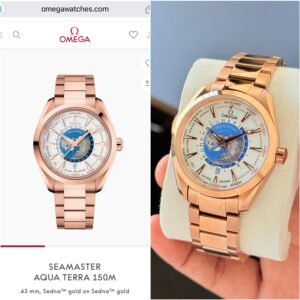 OMEGAA Aqua Terra Co-Axial Chronometer WORLDTIMER