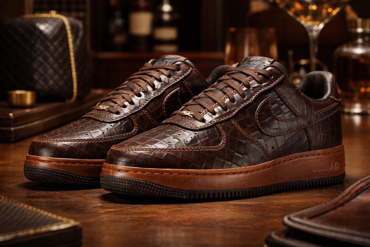 Nikee Airforce 1 Low Fauna Brown Croc