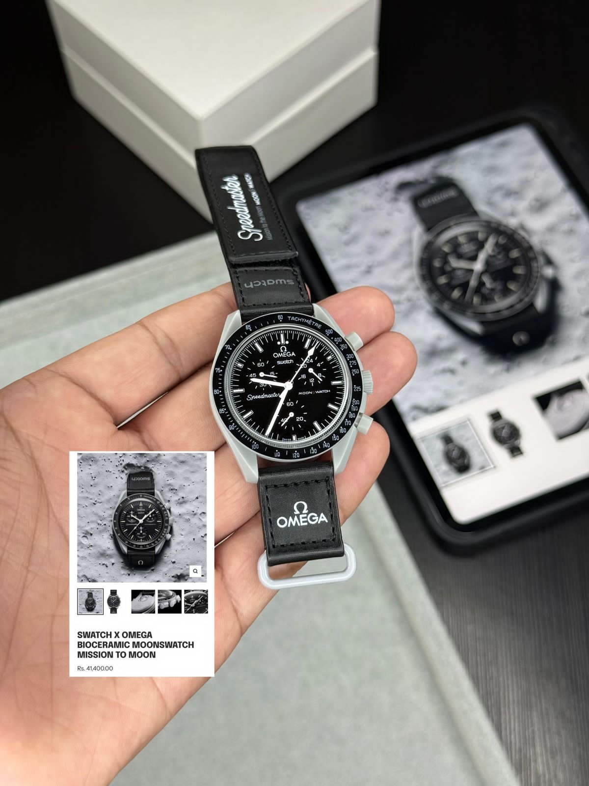 *Swatcch x Omegaa Bioceramic Moonswatch Mission On Earth Desert