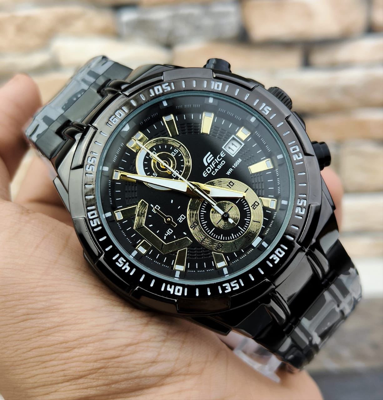 CASIOO EDIFICEE - GOLD BLACK EDITION