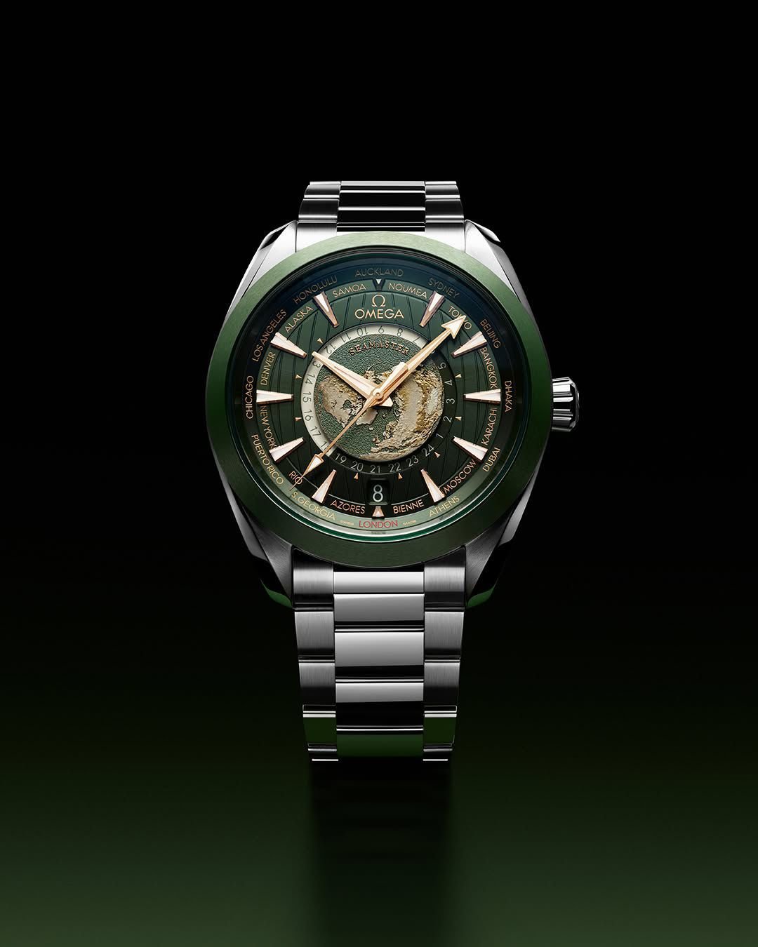 OMEGAA Aqua Terra Co-Axial Chronometer WORLDTIMER - Image 2
