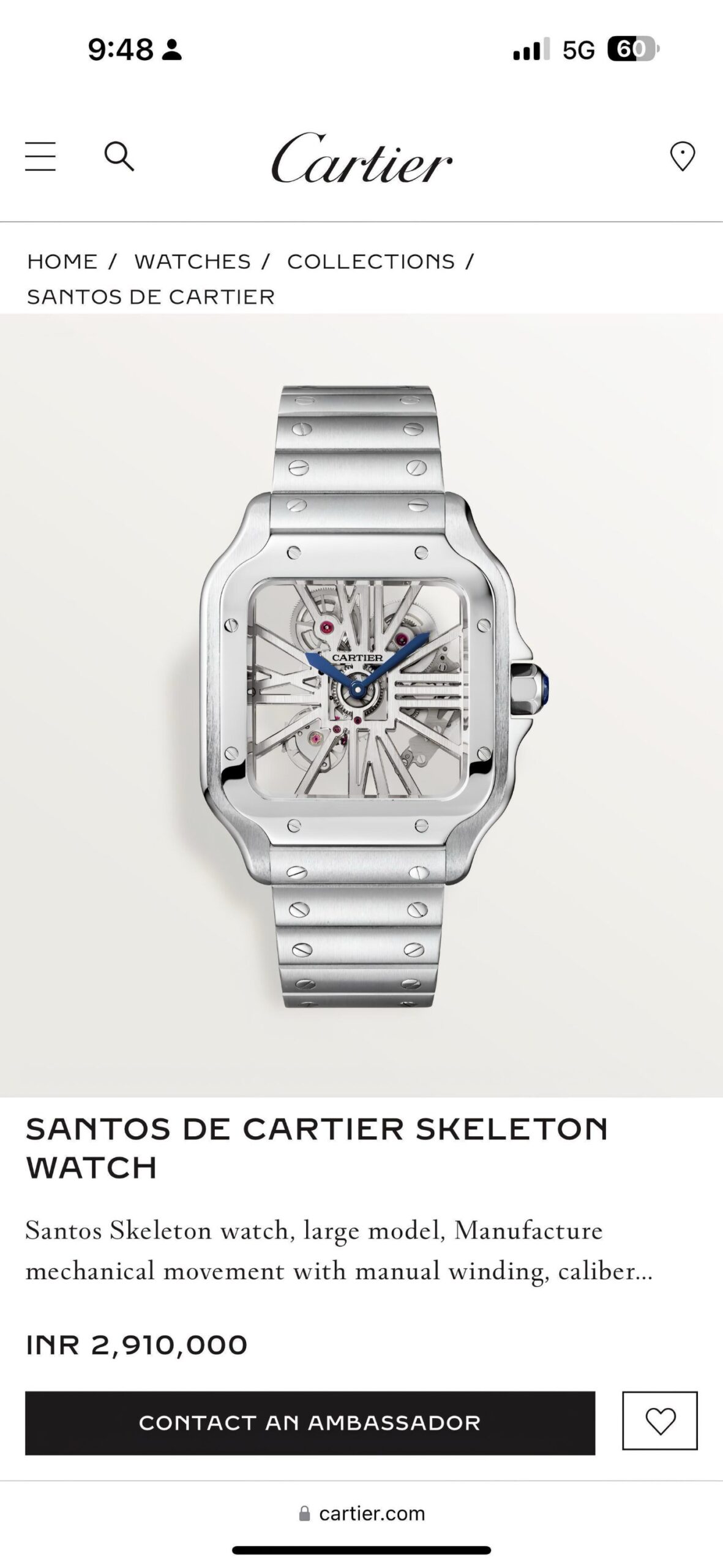 CARTIERR - SANTOS SKELETON - Image 4