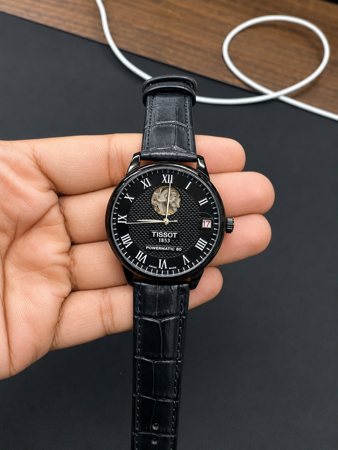 TISSOTT Powermatic 80 Open Heart – Premium Edition