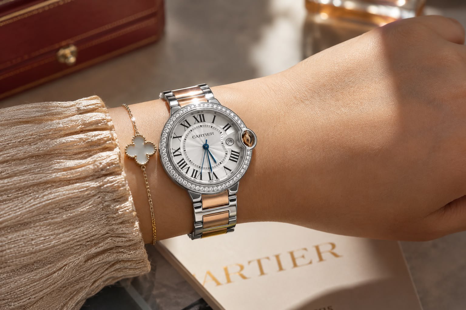 CARTIERR Diamond - Ladies Watch