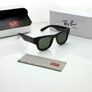 Alternative view of RAYY-BANN 4940 PUFFER BLACK GREEN
