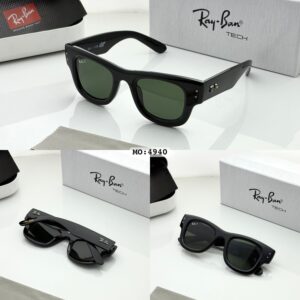 RAYY-BANN 4940 PUFFER BLACK GREEN
