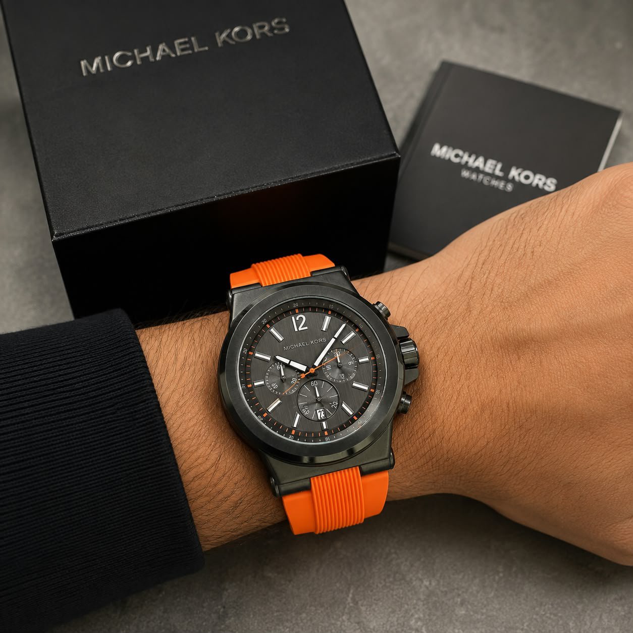 MICHAELL KORSS DYLAN CHRONOGRAPH – MK8296 Gunmetal Grey - Image 2