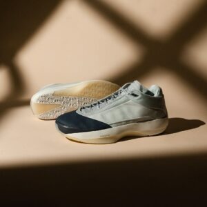 Alternative view of Nikee Air Jordaan 40 Wolf Grey Navy