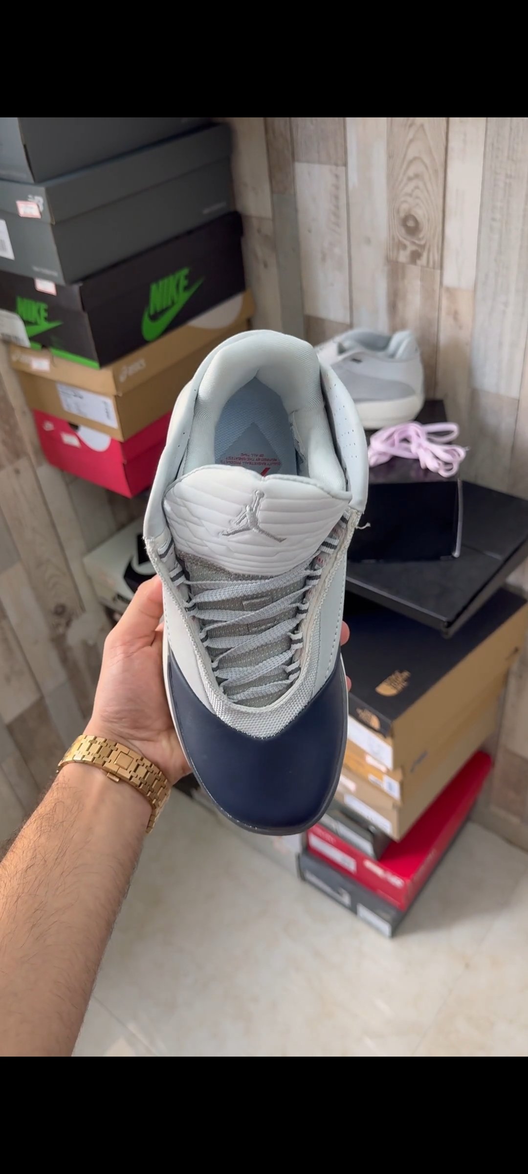 Nikee Air Jordaan 40 Wolf Grey Navy - Image 3