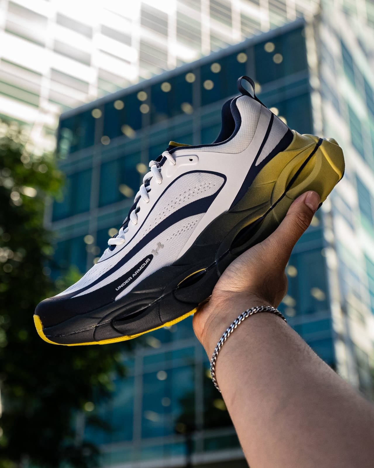 Underr Armourr - Halo RacerWashed Navy Yellow Shade